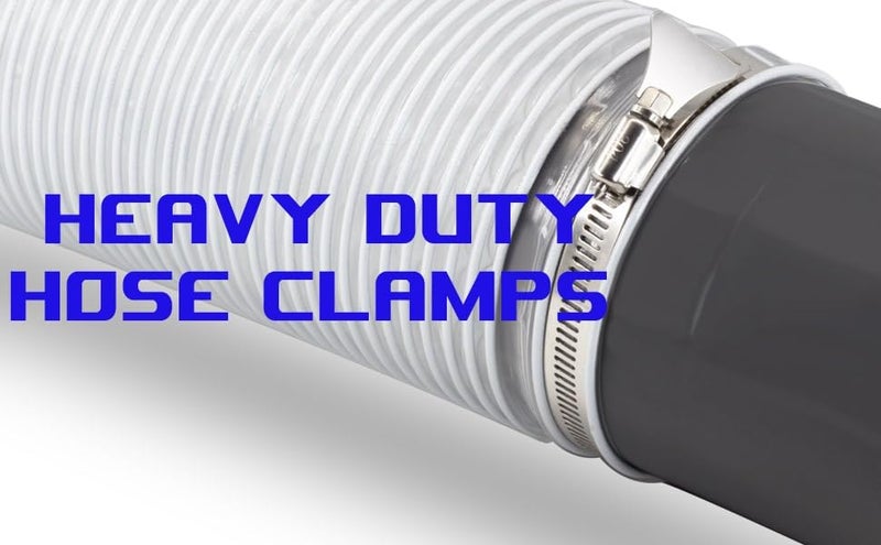 Silrubsups 25 Piece Dryer Hose Clamp 6 Inch Stainless Steel Duct Clamps Thumb Screw Worm Gear Adjustable Clamp (25, 6 Inch) - Image 4